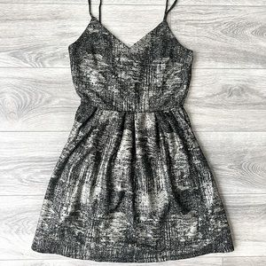 Black and gold dress